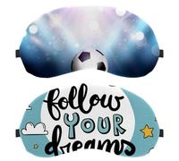 Paquete de 2 máscaras para dormir Follow Your Dream, antifaz para dormir con bloqueo de luz para mujeres y hombres, máscara de ojos transpirable