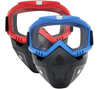Paquete de 2 máscaras tácticas de Gafas Desmontables compatibles con Nerf Rival, Apollo, Zeus, Khaos, Atlas, Artemis Blasters Rival Mask