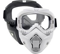 Paquete de 2 máscaras tácticas de gafas desmontables compatibles con Nerf Rival, Apollo, Zeus, Khaos, Atlas, Artemis Blasters Rival Mask