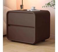 Paquete de 2 mesitas de noche de madera maciza, moderna mesita de noche estilo crema, armario de almacenamiento simple para dormitorio, azul, 40 x 40 x 48 cm, perfecto para decoración del hogar y