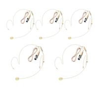 Paquete de 2 micrófonos de doble auricular Mini XLR de 3 pines TA3F Plug Headworn sobre la oreja micrófono condensador para auriculares AKG Samson