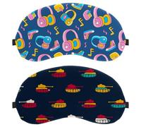 Paquete de 2 mini antifaz de helicóptero de dibujos animados, antifaz para dormir con bloqueo de luz para mujeres y hombres, máscara de ojos transpirable