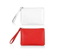 Paquete de 2 mini bolsas de maquillaje, bolsa de cosméticos pequeña para organizador de bolso, monedero con cremallera para cambio de coche, período esencial, pequeña muñeca, pequeña bolsa de mano de