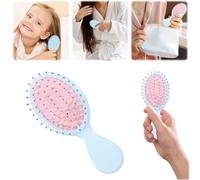 Paquete de 2 mini cepillos de pelo, cepillo desenredante para cabello seco y húmedo, cepillo desenredante de viaje de tamaño pequeño para niñas, niños, mujeres y hombres, para todo tipo de cabello (E)