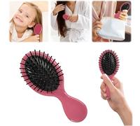 Paquete de 2 mini cepillos de pelo, cepillo desenredante para cabello seco y húmedo, cepillo desenredante de viaje de tamaño pequeño para niñas, niños, mujeres y hombres, para todo tipo de cabello (B)