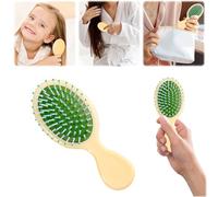 Paquete de 2 mini cepillos de pelo, cepillo desenredante para cabello seco y húmedo, cepillo desenredante de viaje de tamaño pequeño para niñas, niños, mujeres y hombres, para todo tipo de cabello (C)