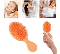 Paquete de 2 mini cepillos de pelo, cepillo desenredante para cabello seco y húmedo, cepillo desenredante de viaje de tamaño pequeño para niñas, niños, mujeres y hombres, para todo tipo de cabello (N)