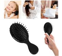 Paquete de 2 mini cepillos de pelo, cepillo desenredante para cabello seco y húmedo, cepillo desenredante de viaje de tamaño pequeño para niñas, niños, mujeres y hombres, para todo tipo de cabello (A)