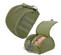 Paquete de 2 Mochilas Tácticas de Combate Molle para Deportes al Aire Libre, Equipo de Airsoft, Chaleco Táctico, Kit de Camuflaje, Funda para Casco(G)