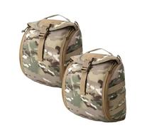 Paquete de 2 Mochilas Tácticas de Combate Molle para Deportes al Aire Libre, Equipo de Airsoft, Chaleco Táctico, Kit de Camuflaje, Funda para Casco(CP)