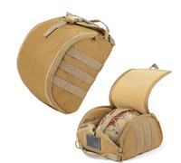 Paquete de 2 Mochilas Tácticas de Combate Molle para Deportes al Aire Libre, Equipo de Airsoft, Chaleco Táctico, Kit de Camuflaje, Funda para Casco(T)