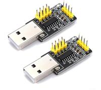 Paquete de 2 módulos conversores USB HID CH9329 para conversión UARTTTL a USB HID, sin controlador, para desarrollo de juegos e interfaz de dispositivos