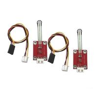 Paquete de 2 módulos de sensor de presión de película delgada resistiva para proyectos electrónicos con material impermeable y salida de señal analógica (blanco (cable de alimentación))