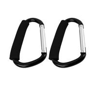 Paquete de 2 mosquetones de bloqueo resistentes, clips grandes de aluminio para hamacas, correa de perro, camping, columpio de yoga y actividades al aire libre, ganchos de mosquetón duraderos y