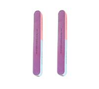 Paquete de 2 Normas de clavo de clavos Striegue de lijado de seis lados Herramientas de manicura Herramientas de manicura de color de color a doble lado Herramientas