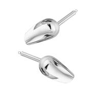 Paquete de 2 palas de acero inoxidable inoxidable para barbacoa al aire libre, cocina, herramienta de cocina multiusos con mango cómodo, pala multiusos de acero inoxidable