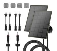 Paquete de 2 paneles solares de 3 W/5 V con baterías Biuld-in de 6000 mAh, compatible con cámara Blink, para Blink Outdoor 4 (4ª generación)/exterior/interior (3ª generación) XT3 y XT/XT2, IP65, con