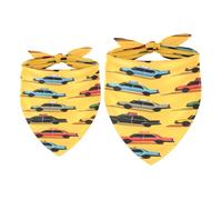 Paquete de 2 pañuelos coloridos para perro, diseño de taxi, coche, niña, niño, bufanda, accesorios para perros pequeños, medianos y grandes, cachorros, gatos y mascotas