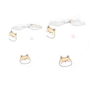 Paquete de 2 pañuelos para perro, diseño de Shiba Inu, cara y pata para niña, babero, bufanda para perro, accesorios para perros pequeños, medianos y grandes, cachorros, gatos y mascotas