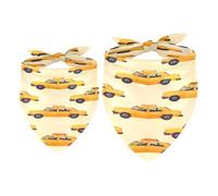 Paquete de 2 pañuelos para perro, taxi, coche, niña, niño, bufanda, accesorios para perros pequeños, medianos y grandes, cachorros, gatos, mascotas