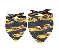 Paquete de 2 pañuelos para perro, taxi, coche, niña, niño, bufanda, accesorios para perros pequeños, medianos y grandes, cachorros, gatos, mascotas