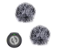 Paquete de 2 parabrisas de micrófono para micrófono Hollyland Lark M2, cubierta de viento peludo