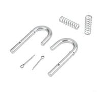 Paquete de 2 pasadores de liberación de cubierta y kit de resorte para Cadet para Troy, para Craftsman, reemplaza 747-1116 932-0306A 714-0470 917-04074, hardware de cubierta de corte de tractor de