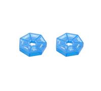 Paquete de 2 pastilleros con 7 rejillas de almacenamiento para tabletas, dispensador de bolsillo para el hogar, caja organizadora de accesorios, color azul