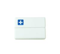 Paquete de 2 pastilleros magnéticos de viaje, organizador de medicamentos para suplementos vitamínicos, aceite de hígado de bacalao, tablet, organizador de tabletas de 7 compartimentos (azul cielo)