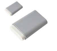 Paquete de 2 pastilleros portátiles, compartimento dispensador semanal de medicamentos con separadores extraíbles, estuche de vitaminas de aceite de pescado para viajes, oficina, fitness, aceite de