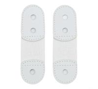 Paquete de 2 patines artísticos con correa elástica de cuero para botas de patinaje sobre hielo, protector de cordones para un ajuste seguro, evita que se afloje y tropiezos, accesorio de