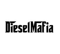 Paquete de 2 pegatinas de vinilo Diesel Mafia (15 x 3,5 cm) para coches, camiones, SUV, exterior - protección solar, resistente al agua, resistente a los arañazos | #AZ67 (Negro)