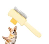 Paquete de 2 peines antipulgas para perros y gatos, peine profesional de acero inoxidable para mascotas, elimina enredos, y pulgas con botón de liberación