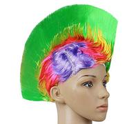 Paquete de 2 Pelucas de Pelo Halloween Masquerade Ball Party Fashion Unisex Punk Hairstyle Funny Cosplay Party Supplies-Style 1