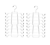 Paquete de 2 perchas plegables de metal para brasier, ahorro de espacio, para ropa interior, organizador de armario, estante para camiseta sin mangas, camisola, trajes de baño, vestido de tirantes,