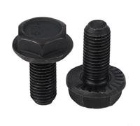 Paquete de 2 pernos de brazo de manivela de bicicleta para soporte inferior cónico cuadrado, tornillos de hierro negro M8 x 18 mm para fijación segura del juego de bielas en bicicletas
