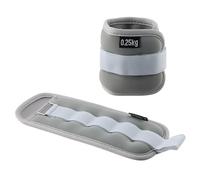 Paquete de 2 Pesas para Tobillo y Muñecas,0,25/0,5/0,75 kg Tobilleras con Peso,Manguitos de Peso,Tobilleras Pesadas para Fitness Yoga Ejercicios Corriendo Recuperación Gimnasia (Gris,2x0,25kg)