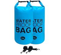 Paquete de 2 pesas universales para escalones de piscina, PVC 500D, impermeables, 10 L, no se rompen sobre el suelo, bolsas de arena con asa resistente para escalones de piscina (azul)