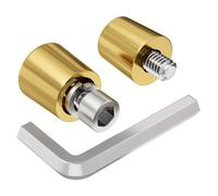 Paquete de 2 piezas Terminales de Batería de Latón con M8 Adaptador de de Carga M8 (+/-) con Tornillos Superiores para Extensión y Llave Hexagonal Correspondiente