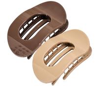 Paquete de 2 pinzas para el pelo, pinzas grandes de 10 cm, pinzas para el pelo para mujeres, accesorios para el cabello de sujeción fuerte, color sólido, diseño simple para mujeres y niñas, idea de