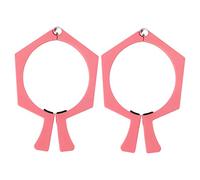 Paquete de 2 pinzas para vasos de sublimación para vasos de 20 onzas Abrazadera antideslizante ABS con lado plano para colocación manos libres Sujeción segura del papel (Rosa)