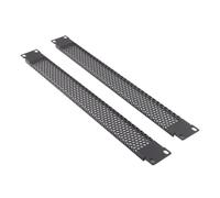 [Paquete de 2] Placa ciega de malla ventilada 1U para gabinete de datos montado en rack de 19 pulgadas