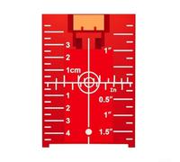 Paquete de 2 placas de objetivo magnéticas, receptor de doble escala para láser rotativo de línea cruzada, herramientas de topografía de construcción (rojo y verde)