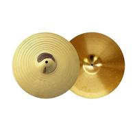 Paquete de 2 platillos de aleación para tambores, 9.84 pulgadas pulidos Hi-Hat para principiantes y profesionales