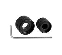 Paquete de 2 pomos de guitarra de forma redonda, accesorios de metal para guitarras eléctricas y bajos, control de volúmenes, perilla de tono de guitarra resistente
