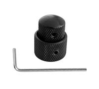 Paquete de 2 pomos de guitarra eléctrica, textura de metal resistente para bajo y ajuste de volumen/tono, perilla de tono resistente