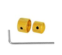 Paquete de 2 pomos de guitarra eléctrica, textura de metal resistente para bajo y ajuste de volumen/tono, perilla de tono resistente