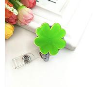 Paquete de 2 portatarjetas con clip y mosquetón de carrete retráctil, para tarjetas de identificación, llavero, diseño bonito para mujeres, enfermeras, maestras y estudiantes, tipo E