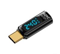 Paquete de 2 probadores USB C de 240 W de potencia y voltaje con pantalla LED que soporta transferencia de datos de 40 Gbps y transmisión de video 8K 60Hz