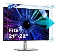 Paquete de 2 protectores de pantalla antiluz azul y antiarañazos para monitor de computadora de escritorio de 20, 20.2, 21.5, 21.6, 22 pulgadas, panel de filtro de bloque colgante para protección